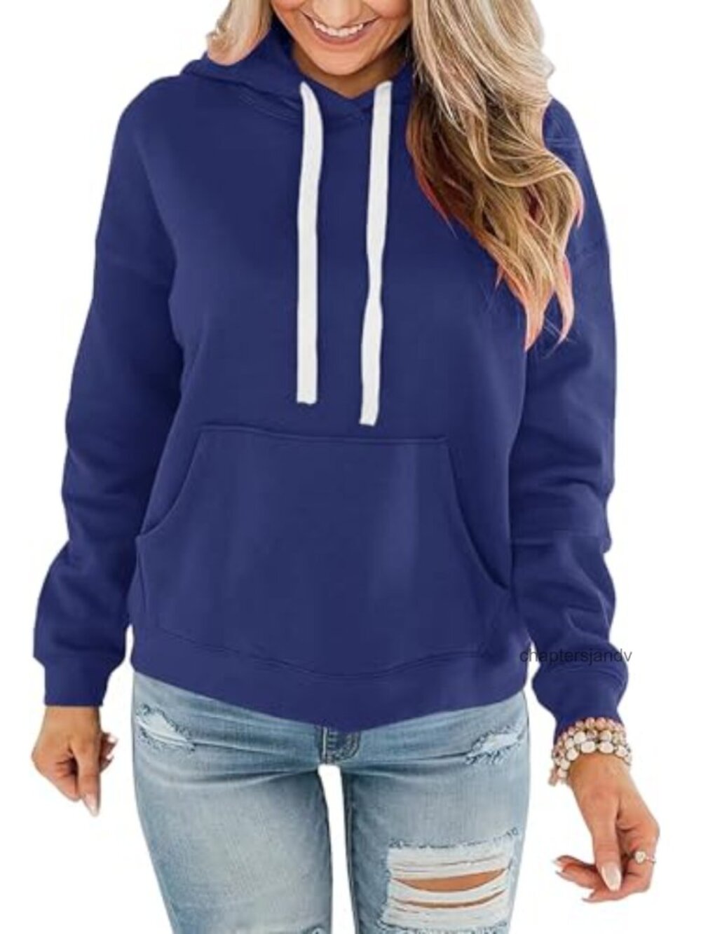 Women's Loose Fit Hoodie Sweatshirt Pullover with Pockets